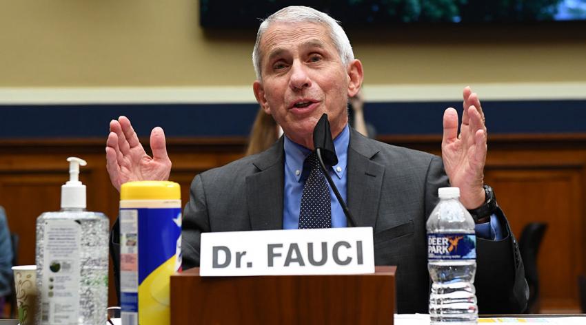 Anthony Fauci, MD, director of the National Institute of Allergy and Infectious Diseases, testifies at a hearing of the U.S. House Committee on Energy and Commerce on Capitol Hill on June 23, 2020, in Washington, D.C.